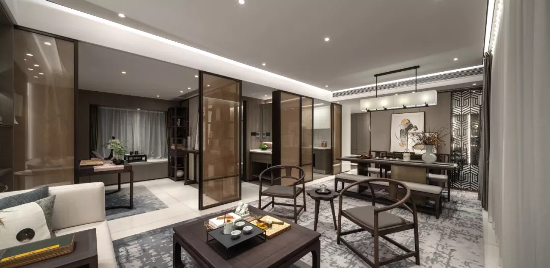 新中式风格家装设计室内装修效果图-客厅 新中式风格家装设计室内装修效果图-客厅