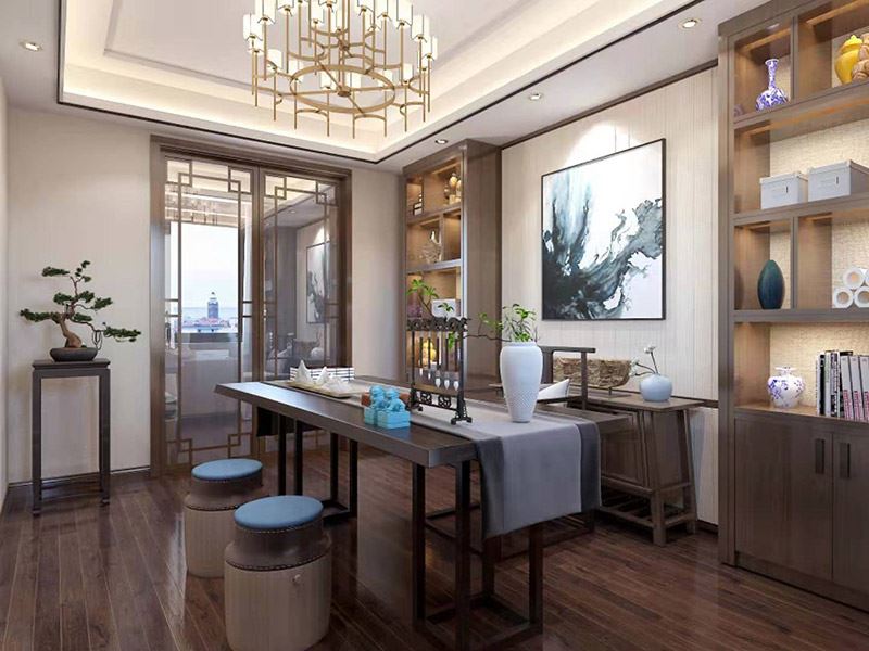 昭通市晟博上层新中式风格别墅装修案例