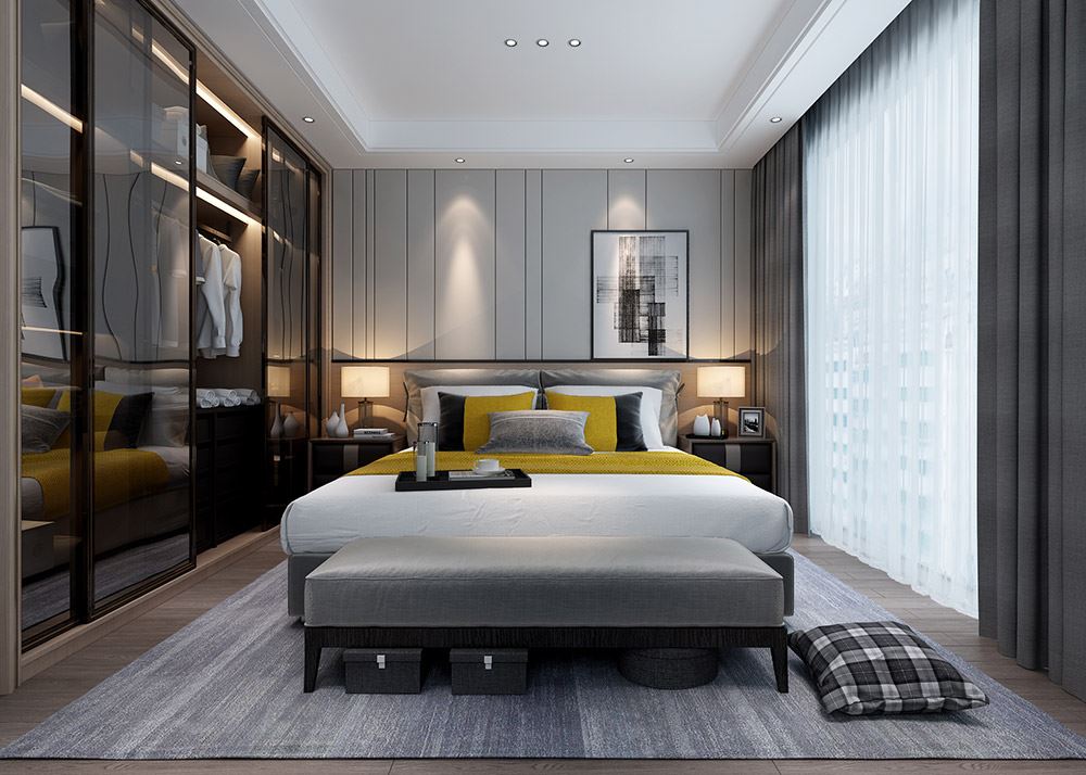 昭通市地税局家属房现代简约风格二居室装修案例