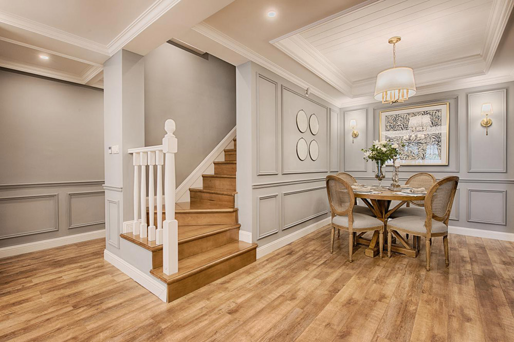 轻奢风格别墅装修效果图-乌蒙古镇别墅208平米-餐厅 轻奢风格别墅装修效果图-乌蒙古镇别墅208平米-餐厅