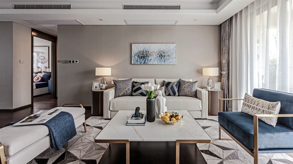 昭通市地税局家属房轻奢风格三居室装修案例