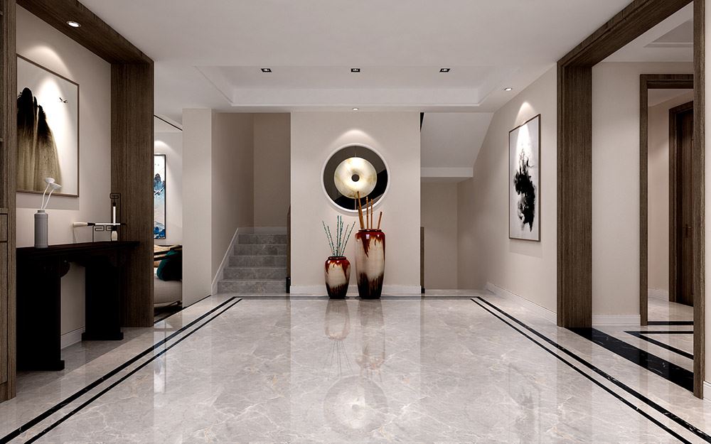 昭通市北部新洲新中式风格二居室装修案例