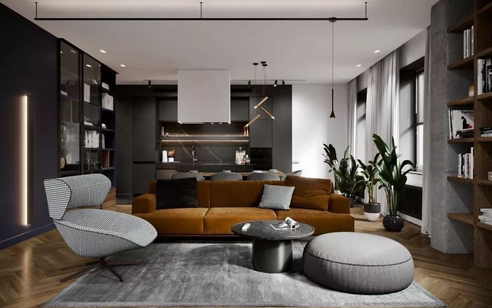 昭通市太阳湖小区北欧风格三居室装修案例